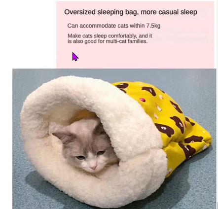 Cat Sleeping Bag